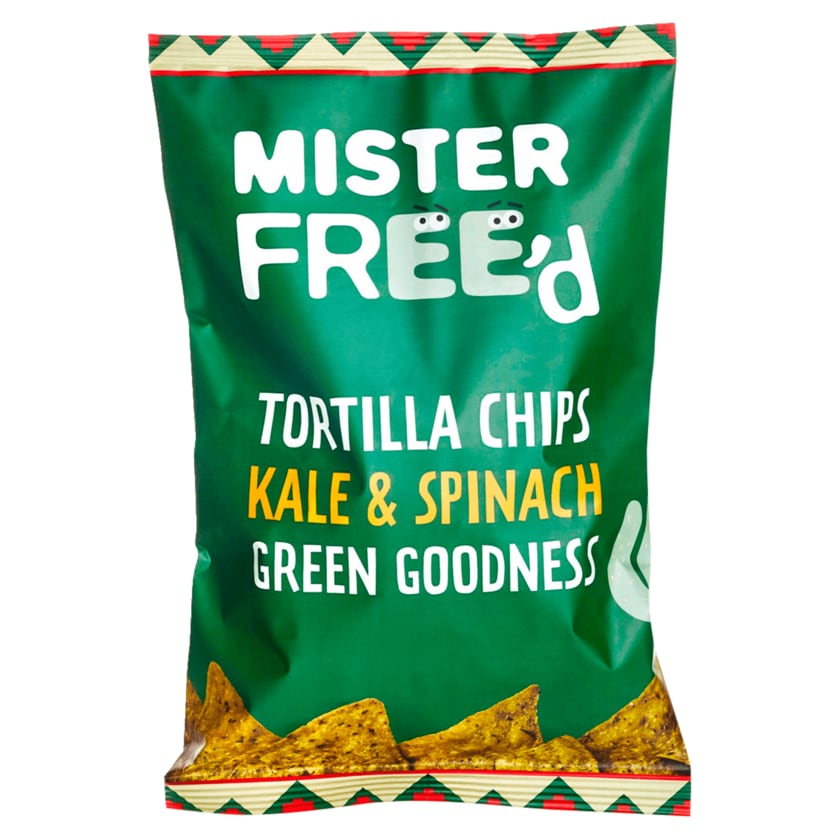 Mister Free'd Tortilla Chips Kale & Spinach 135g